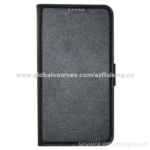 Top-layer Leather Mobile Phone Cases for Samsung Galaxy S5/9600, Elegant Style with Double Buttons